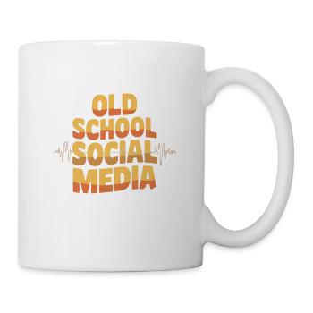 Old School Amateurfunk-Sozial - Tasse - Weiß - Rechts