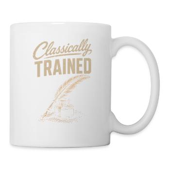 Classically embossed: quill & ink - Mug - white - Right