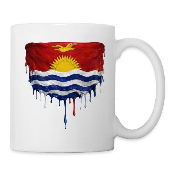 Dripping Kiribati flag - Mug - white - Right