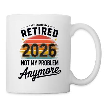 Retired 2026 Funny Retired Graphic Men Retiremet - Mug - white - Right