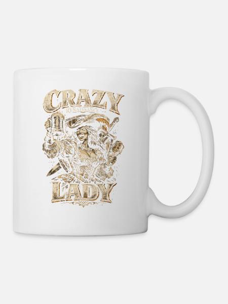 Mittelalterfest Crazy Renaissance Lady - Tasse - Weiß