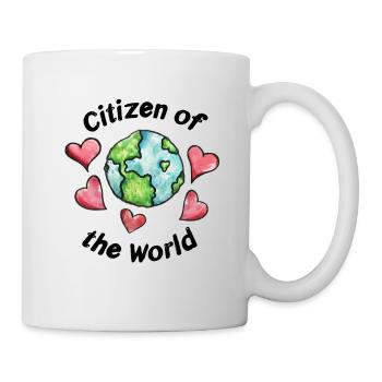 Citoyen du monde - Mug blanc - blanc - Droite
