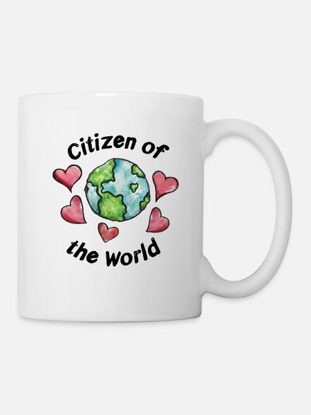 Weltbürger - Tasse - Weiß