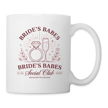 Bachelorette Shirt Bride Squad Bachelor Party Gift - Mug - white - Right