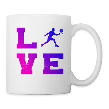 Les fans de double de padel et les règles de padel vont de pair - Mug blanc - blanc - Droite
