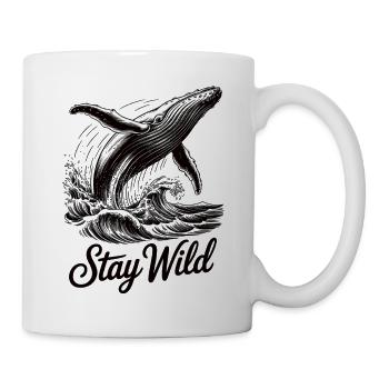 Chemise vintage nature Whale Ocean Waves - Mug blanc - blanc - Droite