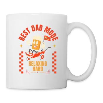 Best Dad Fashion Father's Day Beer Handcart Gift - Mug - white - Right