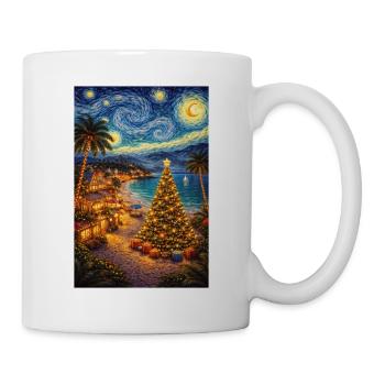 Weihnachten im Sommer Starry Night  - Tasse - Weiß - Rechts