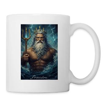Portrait de Poséidon - Mug blanc - blanc - Droite