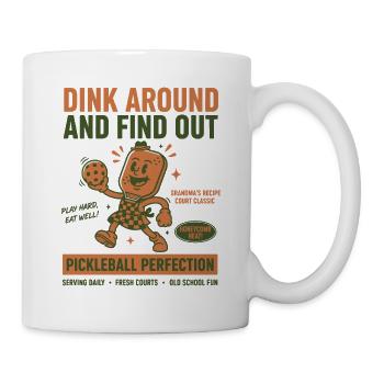 Pickleball S’amuse et découvre Un Joueur Drôle - Mug blanc - blanc - Droite