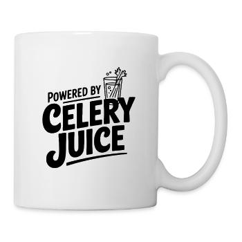 Angetrieben von Selleriesaft - Tasse - Weiß - Rechts