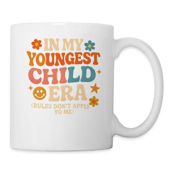 Dans l’humour de l’ère de My Younger Child et de la famille des filles - Mug blanc - blanc - Droite