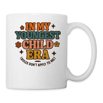 Dans l’humour de l’ère de My Younger Child et de la famille des filles - Mug blanc - blanc - Droite