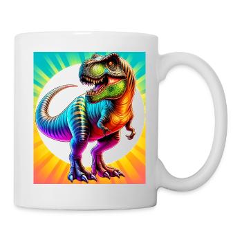 Dinosaurier - Tasse - Weiß - Rechts