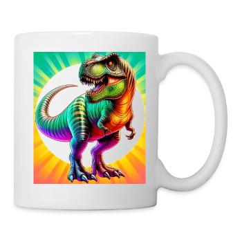 Dinosaurier - Tasse - Weiß - Rechts