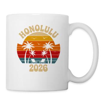 Honolulu Retro Sunset 2026 - Mug - white - Right