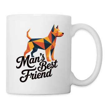 Dog T-Shirt Man's Best Friend - Mug - white - Right