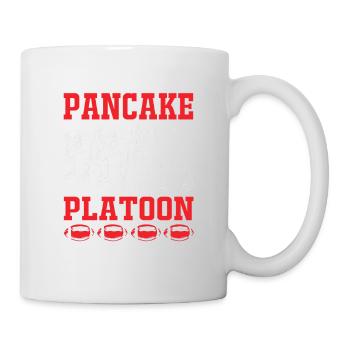American Football Lineman - Tasse - Weiß - Rechts