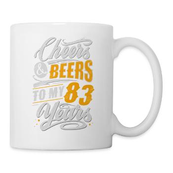 83. Geburtstag - Tasse - Weiß - Rechts