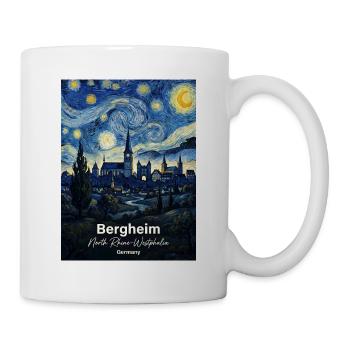 Bergheim Germany Starry Night - Mug - white - Right