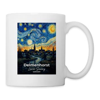 Delmenhorst Germany Starry Night - Mug - white - Right