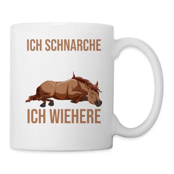 Reiten Pferdeliebhaber Reiterhof Pferde - Tasse - Weiß - Rechts