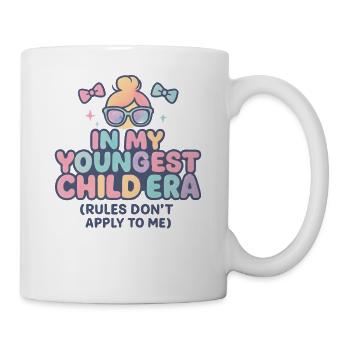 Dans l’humour de l’ère de My Younger Child et de la famille des filles - Mug blanc - blanc - Droite