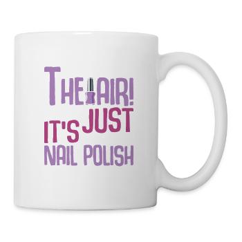Nageldesigner Nageldesignerin Kosmetik Nagelstudio - Tasse - Weiß - Rechts