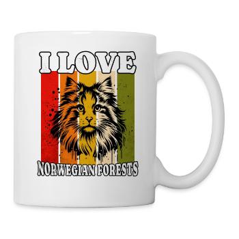 I Love Norwegian Forest - Mug - white - Right