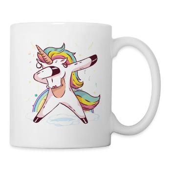 Regenbogen-Einhorn-Tanz-Vibes - Tasse - Weiß - Rechts