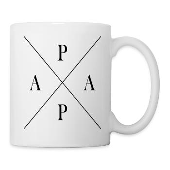 Papa - Tasse - Weiß - Rechts