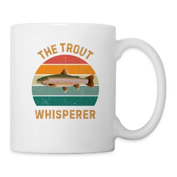 Der Forellenflüsterer - Tasse - Weiß - Rechts