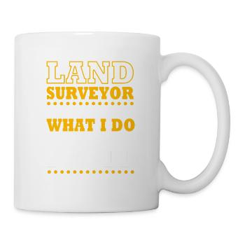 Landvermesser - Tasse - Weiß - Rechts