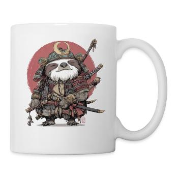 Armure samouraï paresseuse - Mug blanc - blanc - Droite