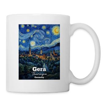 Gera Thuringia Germany Starry Night - Mug - white - Right