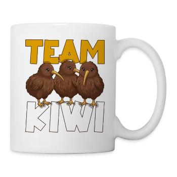 Équipe Kiwi Oiseau Kiwi Animal Mignon Kiwi Néo-Zélandais - Mug blanc - blanc - Droite