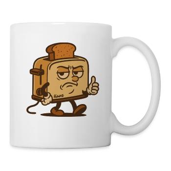 Grummeliger Toast-Held - Tasse - Weiß - Rechts