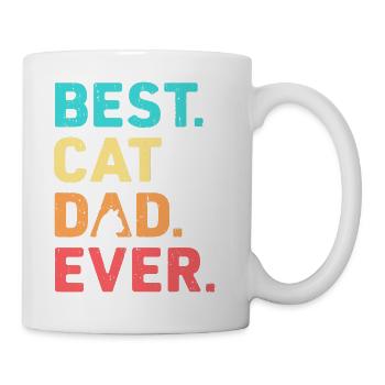 Meilleur Papa Chat Drôle Papa Papa Papa Père Chat Chat - Mug blanc - blanc - Droite