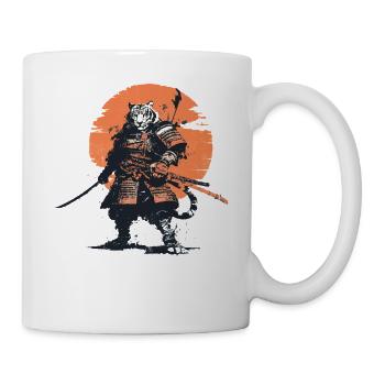 Tiger-Samurai in Ember Moon - Tasse - Weiß - Rechts