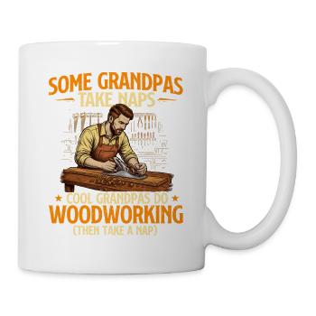 Cool Grandpas Do Woodworking Humor - Mug - white - Right