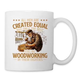 Best Woodworkers In Their Eighties Humor - Mug - white - Right