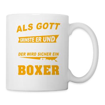 Boxer Boxen - Tasse - Weiß - Rechts