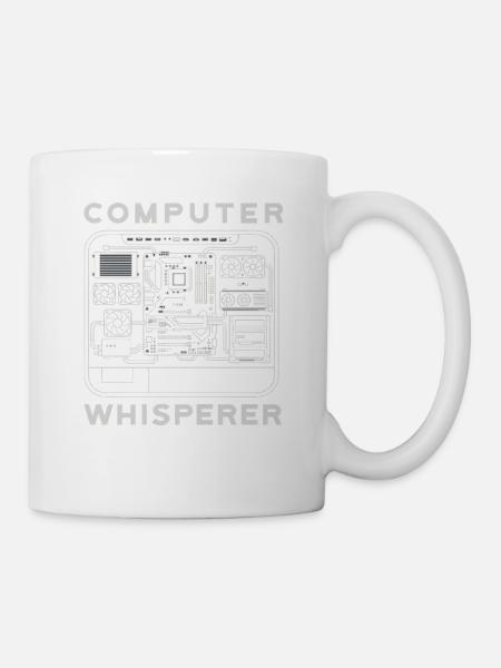 Computer Flüsterer Motherboard Hardware PC - Tasse - Weiß