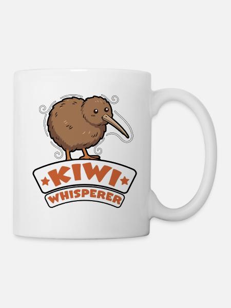Kiwi Whisperer Neuseeländer Kiwi-Vogel - Tasse - Weiß