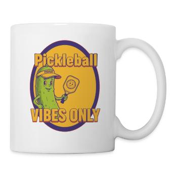 Pickleball Vibes Only Funny Player Love Pickleball - Mug - white - Right