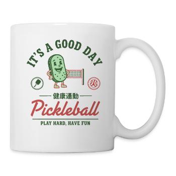 Pickleball Funny Player Love Pickleball Court - Mug - white - Right
