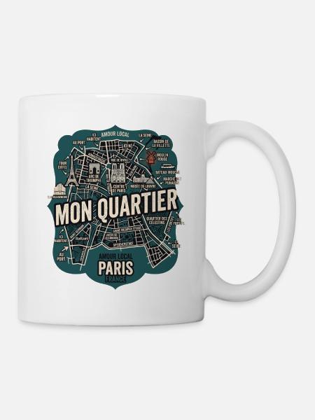 Mon Quartier - Tasse - Weiß