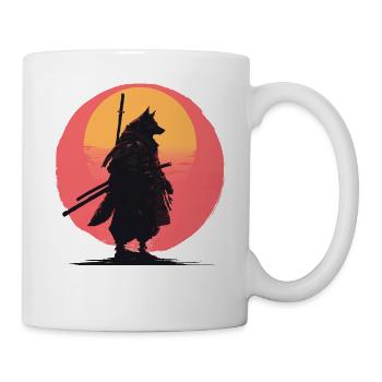 Le Cavalier Samouraï du Crépuscule du Loup - Mug blanc - blanc - Droite