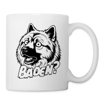 Eurasier | Nager ? | Fond blanc - Mug blanc - blanc - Droite