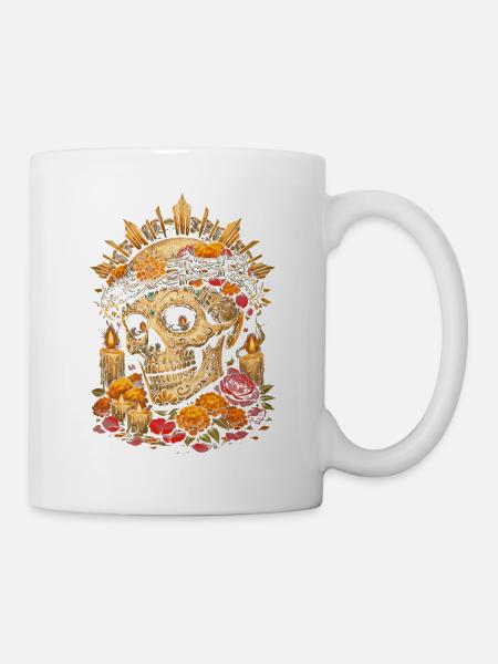 Dia De Los Muertos - Tasse - Weiß